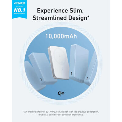 Anker MagGo Draadloze MagSafe Powerbank 10.000mAh Slim 15W Wit