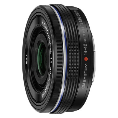 OM SYSTEM M.Zuiko Digital ED 14-42mm f/3.5-5.6 EZ Pancake objectief Zwart