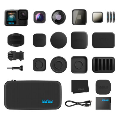GoPro Hero 13 Black + Lens Collection kit inhoud