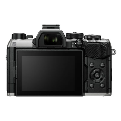 OM SYSTEM OM-5 Mark II systeemcamera Body Zilver achterkant