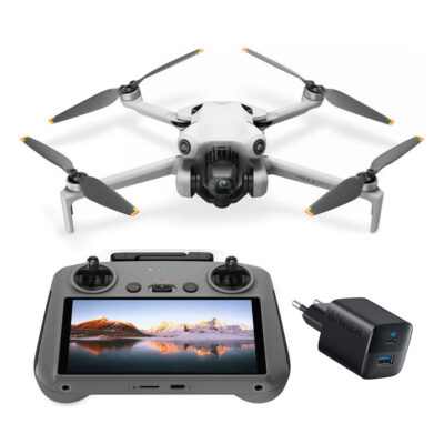 DJI Mini 4 Pro Fly More Combo (met Smart Remote Controller) + Anker 323 Snellader 33W Zwart