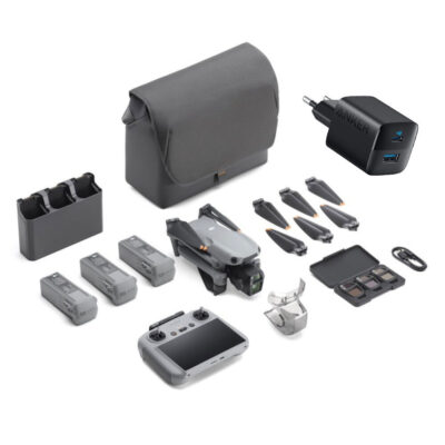 DJI Air 3S drone Fly More Combo (met RC-2 controller) + Anker 323 Snellader 33W Zwart
