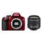 Nikon D3200 DSLR Rood + 18-55mm VR II