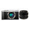 Fujifilm X-M1 systeemcamera Zilver + 35mm Zwart