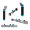 Kondor Blue Rosette Arms, Grips & Clamp Bundle Grijs