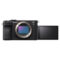 Sony A7C II systeemcamera Zwart + 16-35mm f/4.0 G scherm uitgeklapt voorkant