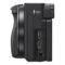 Sony Alpha A6400 systeemcamera Zwart + 16-50mm Starterskit aansluitingen zijkant links