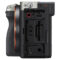 Sony A7C II systeemcamera Zilver + 50mm f/2.5 G aansluitingen zijkant links