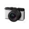 Panasonic Lumix S9 systeemcamera Smokey White + 18-40mm f/4.5-6.3 schuin voor bovenkant