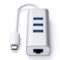 Satechi USB-C 2-in-1 Hub (ethernet) Silver