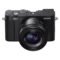 Sony DSC RX1R III heeft een compact ontwerp met een groot ZEISS 35mm f/2 objectief en een stijlvolle, minimalistische uitstraling.